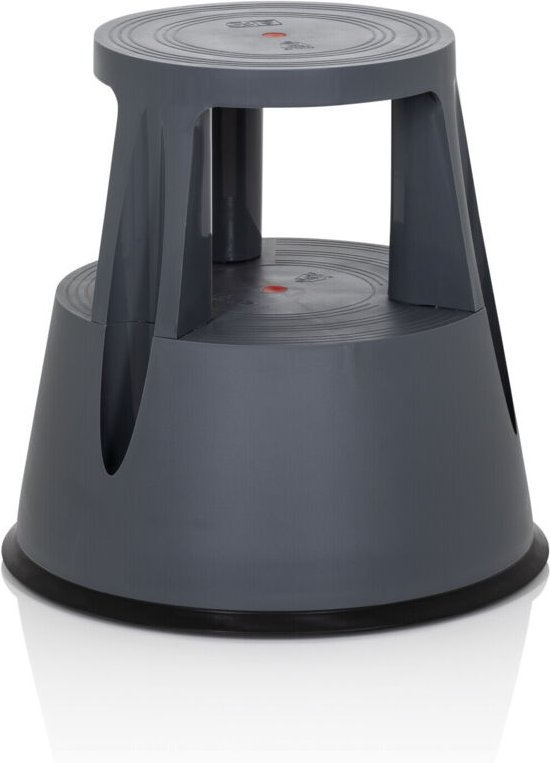 Tritthocker / Rollhocker TIO-M I Kunststoff dunkelgrau hjh OFFICE