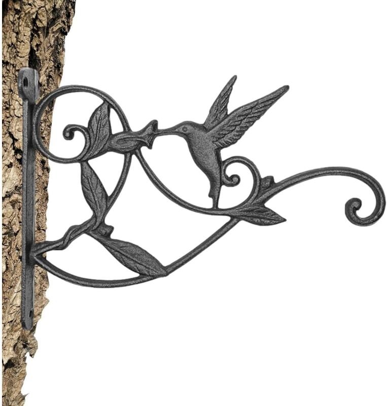 Shining House - Unterstützung für Kolibri-Futterspender Haken für Vogelhäuschen – Haken aus Gusseisen im Vintage-Stil, A...