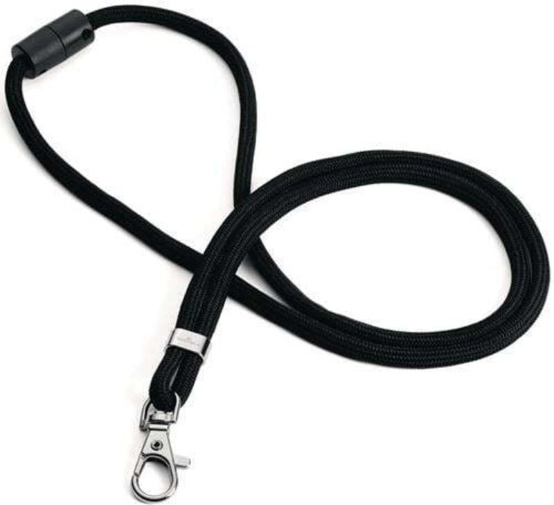 Cliphalter JoJo rundgewebt mit Karabiner Bandlänge 460 mm schwarz