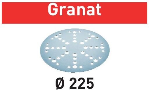 Stf D225/128 Schleifscheibe Granat P40 225 mm 25 Stk. ( 205653 ) für Langhalsschleifer planex - Festool