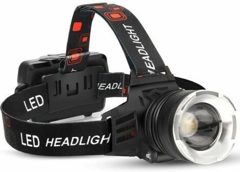 Tigrezy LED-Stirnlampe, wiederaufladbar, 5 Modi und Stufe, IPX6, wasserdicht, USB-Stirnlampe, geeignet für Outdoor-Campi...