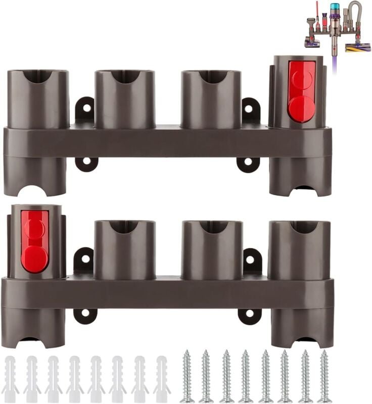 Zubehörhalter für Dyson Gen5, V15, V12, V7, V8, V10, V11, SV10, SV11 Staubsauger (10 Aufbewahrungsfächer, 2er-Pack)