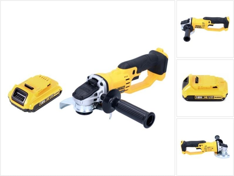 Dcg 412 Akku Winkelschleifer 18V 125mm Solo + 1x Akku 2,0Ah - ohne Ladegerät - Dewalt