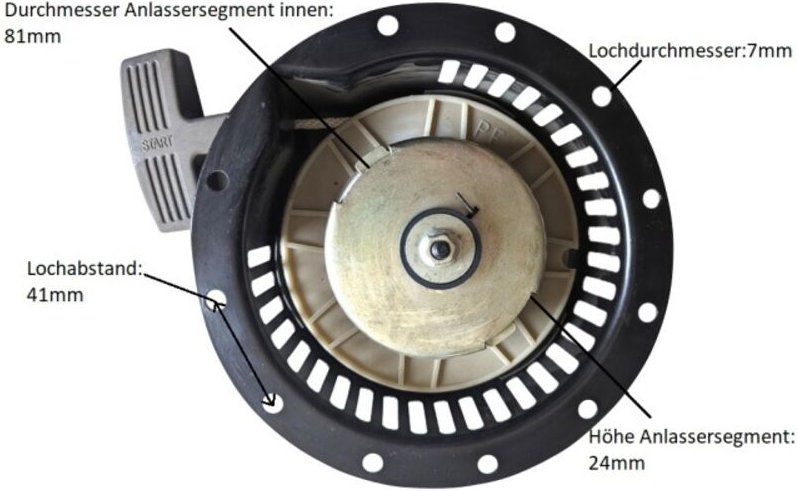 Seilzugstarter Starter Anlasser Anwerfereinheit für Stromerzeuger uvm.
