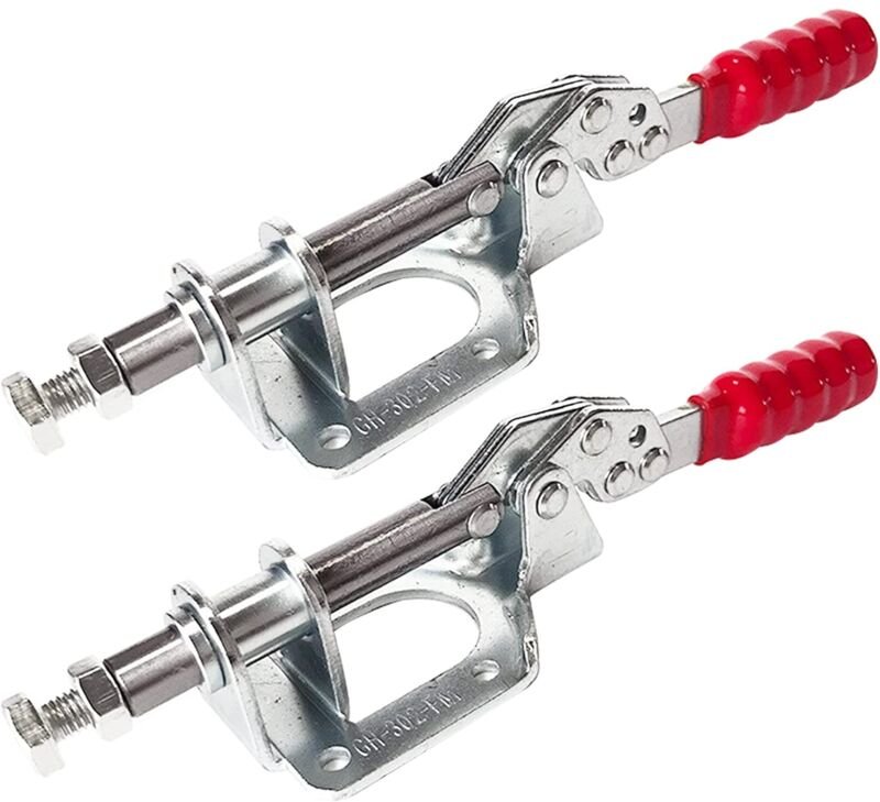 Kniehebelklemmen, 2 Stück, halten Push-Pull-Aktion, Handwerkzeug, Kniehebel-Handwerkzeug, Schnellspanner, manuelle Klemm...