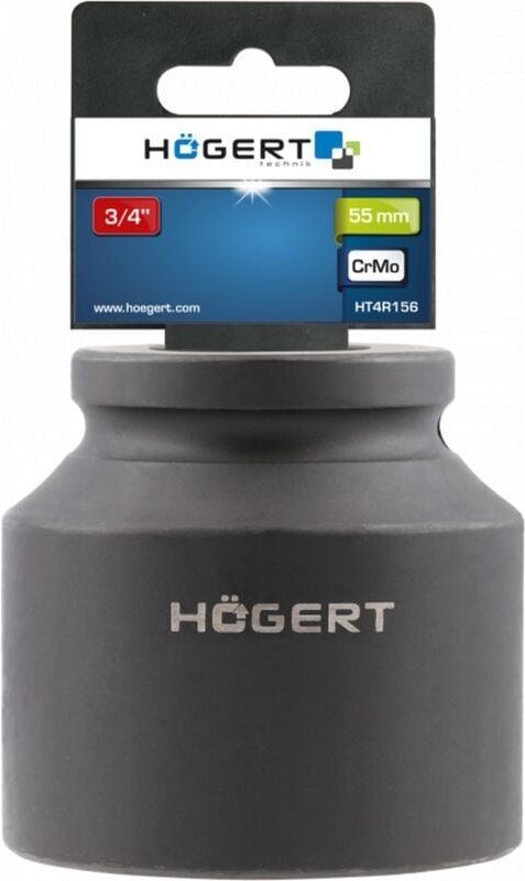 Högert Schlagschrauber-Steckschlüssel 3/4", 55 mm, kurz