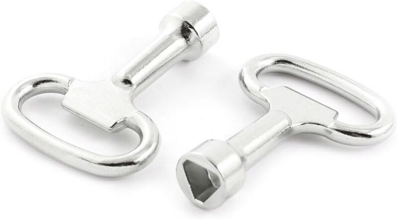 2 Pcs Dreieck Bin Schlüssel Müll Schlüssel Gelb Dreieckige Metall Dreieck Steckschlüssel - Lntyq