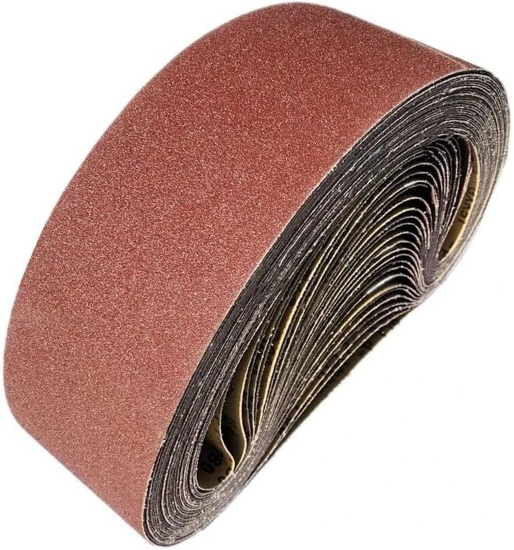 12 Stück Schleifbänder 915X100MM. Aluminiumoxid-Schleifband Gemischtes Schleifband-Set (40/60/80/120/150/240/400) für Sc...