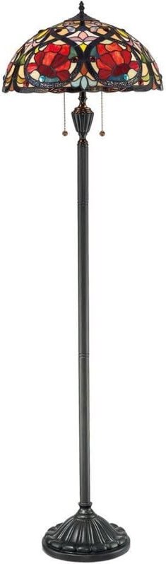 Larissa - 2 Licht Stehlampe Vintage Bronze, E27 - Elstead