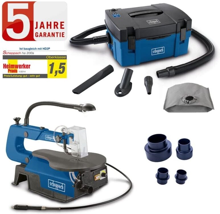 Scheppach - Dekupiersäge deco flex sl 405mm Schnitttiefe flexible Welle led + HD2P