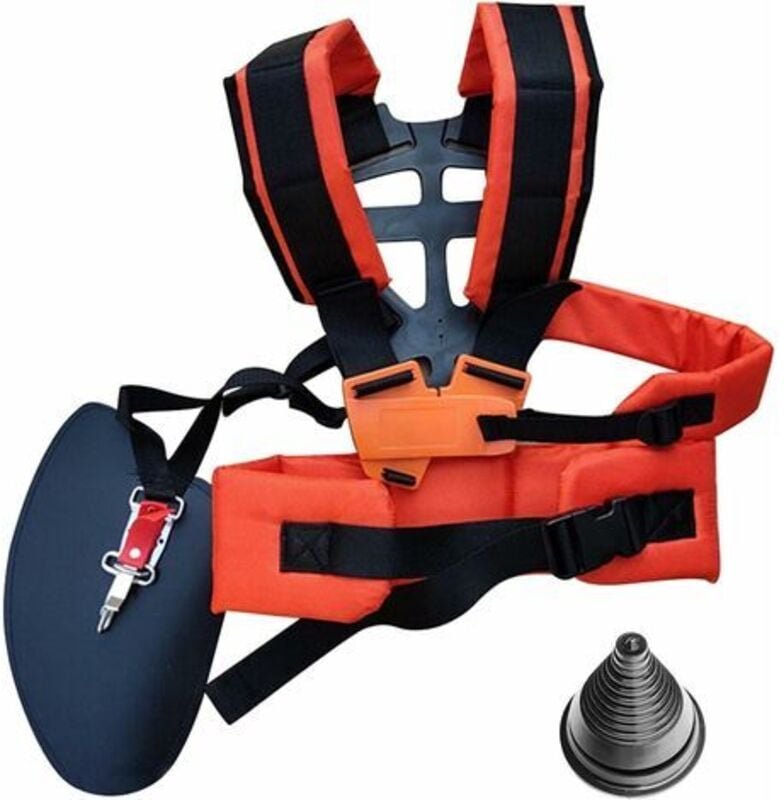 Ousudela - Tigrezy – Doppelt gepolsterter Riemen für Motorsense, robuster Nylongürtel, verstellbar, für Motorsense, Gart...