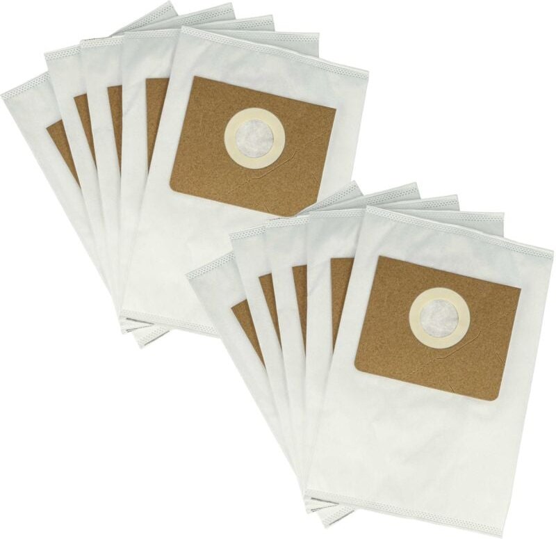 10x Staubsaugerbeutel kompatibel mit Kärcher nt 20/1 Ap Te, Ap Staubsauger - Mikrovlies, Typ m, 30cm x 21cm Weiß - Vhbw