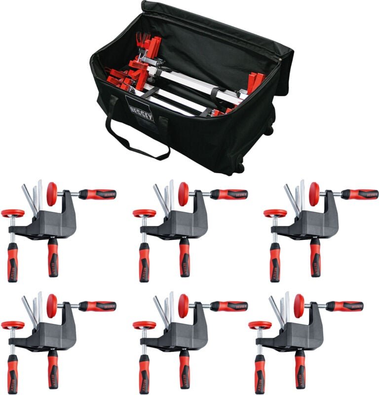 Türfutterstreben-Set tu-set ( 6x Türfutterstrebe tu + Tragetasche + 6x TFM-2K) - Bessey
