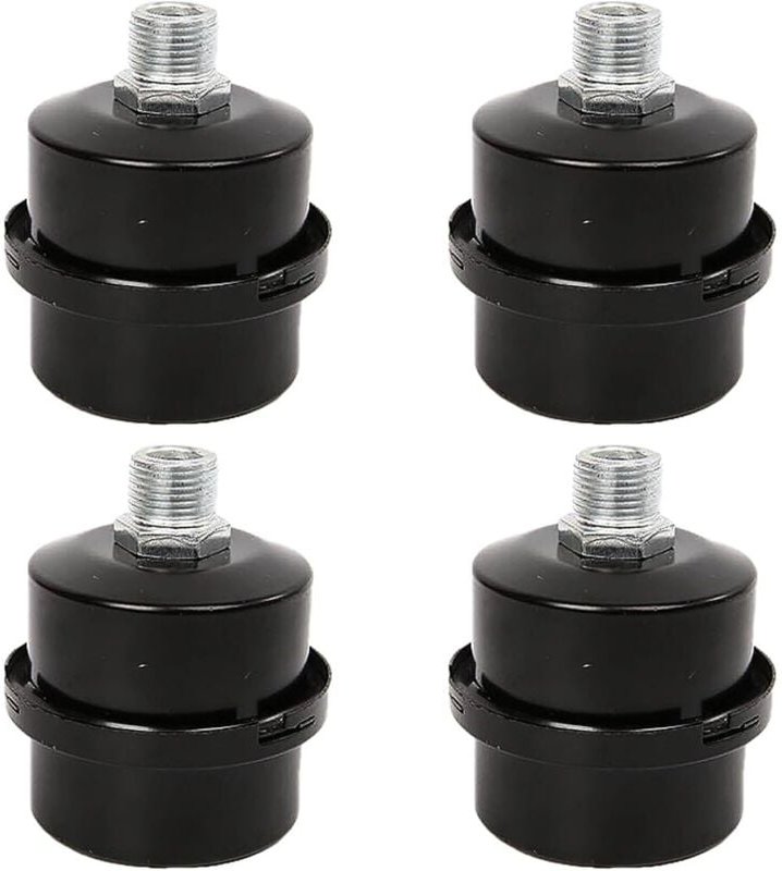 4 Stück Kompressor-Luftfilter 20 mm, Luftkompressor-Schalldämpferfilter, Luftfilter-Schalldämpfer, geeignet für Luftkomp...