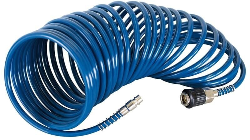 Spiralschlauch, 10 m, blau, für HC24V / HC25o / HC51V - Scheppach