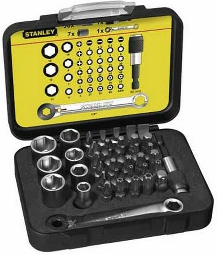 Stanley 1-13-907 Bithalter + Knarrenschluessel 39-tlg