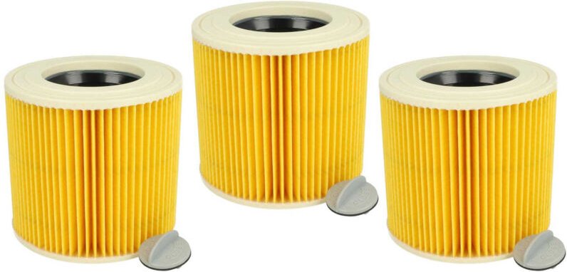 Thumbnail - 3x Faltenfilter kompatibel mit Kärcher nt 27/1 me Professional, nt 48/1 te Professional Staubsauger - Patronenfilter, br...