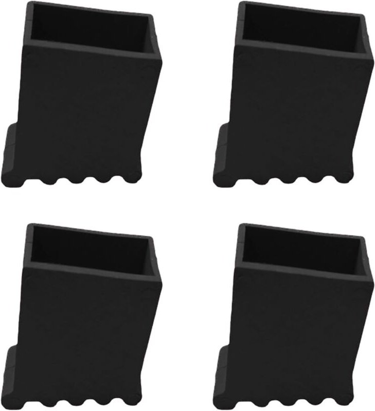 Stück Leiterfuß-Gummi-Anti-Rutsch-Protektoren, Leiterverlängerungszubehör, Schwarz, 30 x 50 mm