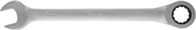 Fortis Maulschlüssel mit Ringratsche, gerade, 27 mm