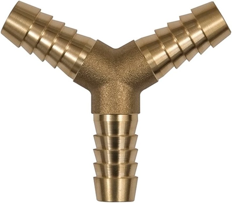 Riegler Y-Schlauchverbindungsstutzen, für Schlauch LW 6 mm, Messing