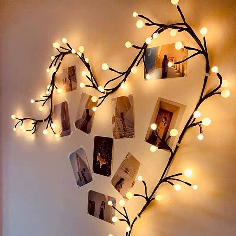 Thumbnail - Solarbetriebene Weihnachtslichterkette, 8 Beleuchtungsmodi, für draußen und drinnen, Gartenbeleuchtung für Terrasse, Pav...