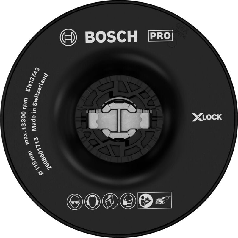 X-lock Stützteller, hart, 115 mm Bosch Accessories 2608601713