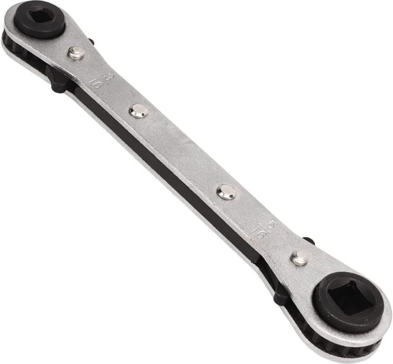 Csparkv - Kälte-Ratschenschlüssel, Serviceschlüssel mit 4 verschiedenen Größen 3/8 1/4 5/16'' 3/16'' für Klimaanlagen, K...