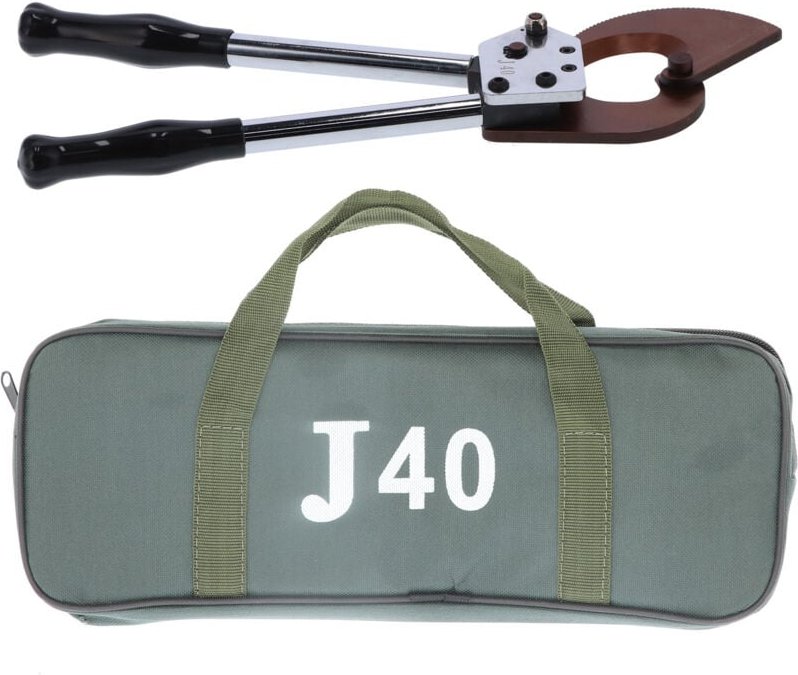 Ratschen-Kabelschneider, verstellbar, 300 mm, manuelles Drahtseil-Schneidwerkzeug in Industriequalitt, JA40 - Eosnow