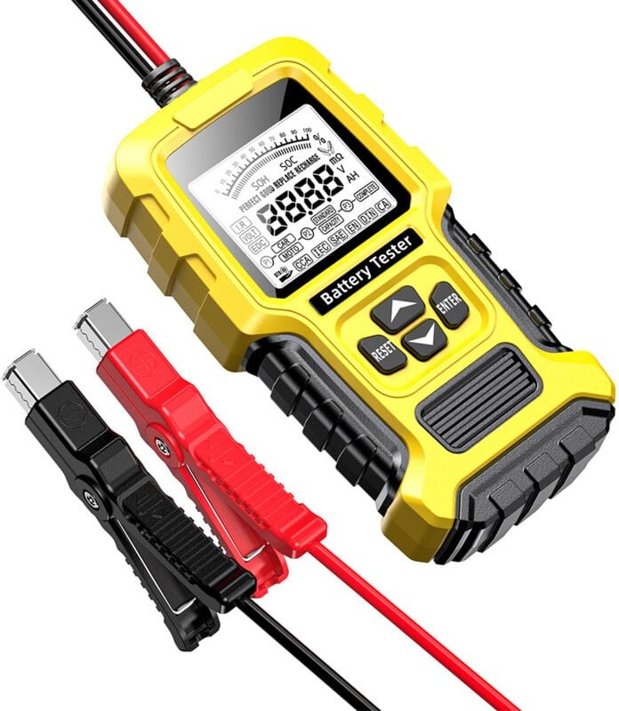 Ej.Life Batterietester 12V 24V Autobatterietester Test für 100-2000 CCA-Batterien