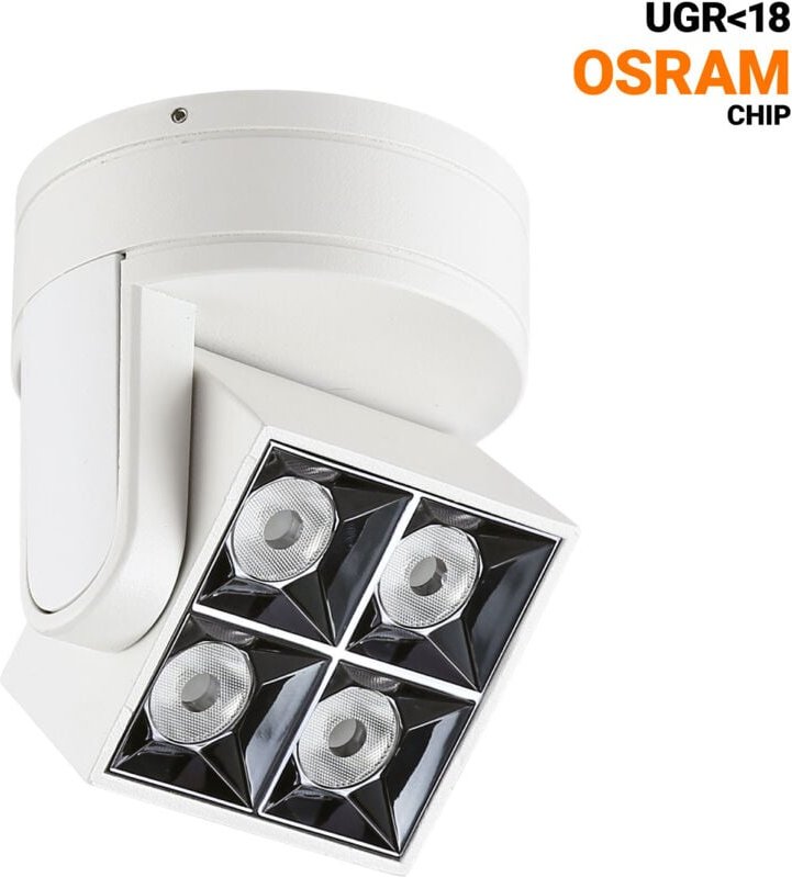 LED-Deckenleuchte quadratisch, schwenkbar 8W - cct - UGR18 -