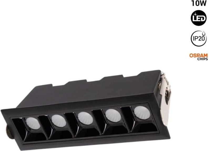 Einbaustrahler 10W osram led UGR18 CRI90