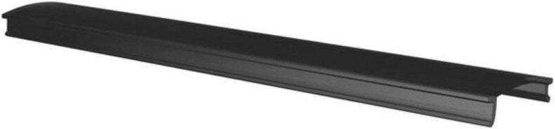 Oberer Diffusor für LED-Wandleuchte, SL-Serie - Polycarbonat UV-stab. - 3 m - schwarz gefrostet