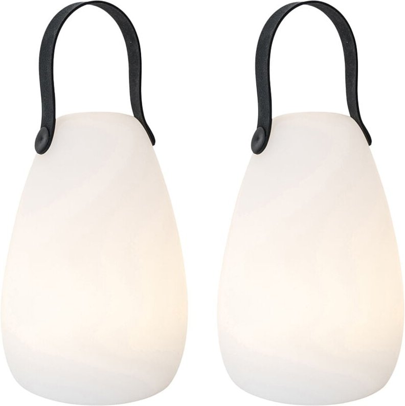 Set mit 2 Tischleuchten weiß rgbw wiederaufladbar IP54 - Pion