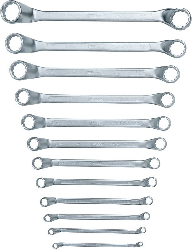 Doppel-Ringschlüssel-Satz, 12-tlg gekröpft, 6-32mm