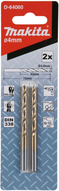 D-64060 hss-tin Metallbohrer 40x75 - Makita