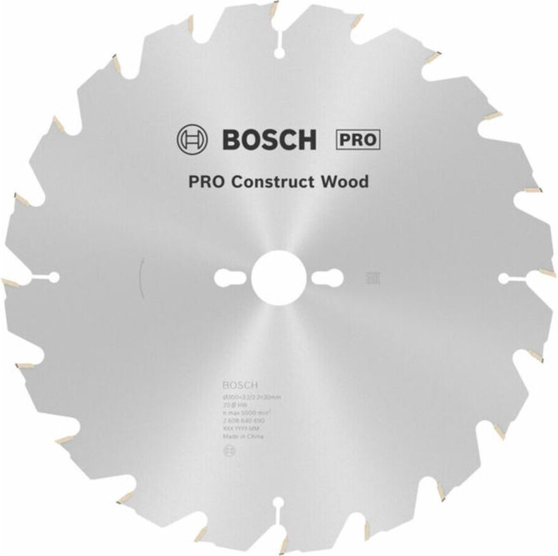 Pro Construct Wood Kreissägeblatt, 300 x 3,2 x 30 mm - Bosch