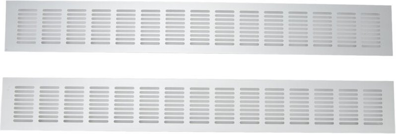 Set mit 2 rechteckigen Lüftungsgittern aus Aluminiumlegierung für Kleiderschränke, Schuhschränke und Garderoben, 80 x 60...