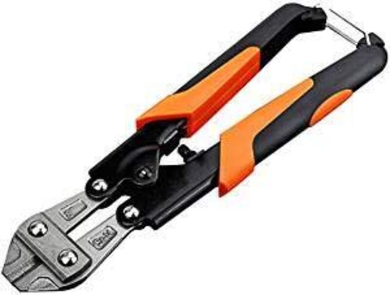 Bolzenschneider und Zangen, kompakter Bolzenschneider aus Chrom-Vanadium-Stahl mit verstärkten Gummibacken, 200 mm, 8 Zo...