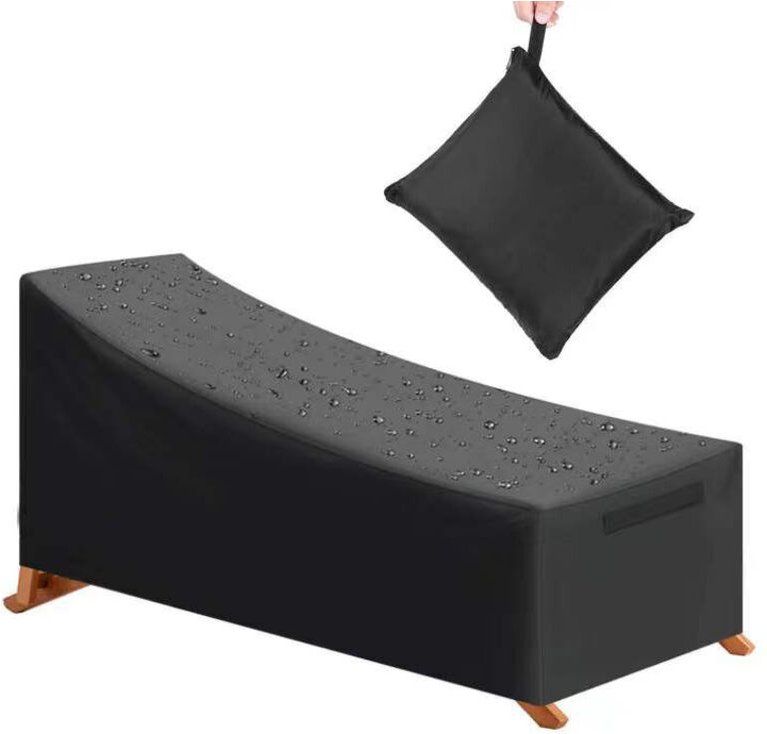 1-teilige Schutzhülle für Sonnenliegen, wasser- und winddicht, 210D Oxford-Gewebe, UV-Schutz, für Sonnenliegen im Freien