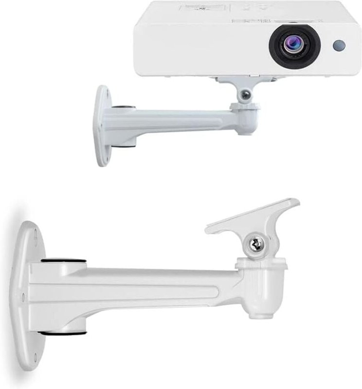 2 Stück Wandhalterung für Mini-Projektor, Tragkraft 3 kg, Länge: 16–20 cm, Material: Aluminium, für cctv, Projektor, Web...