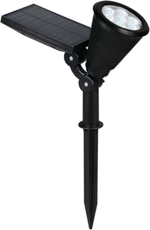 Solarleuchte Außenleuchte Gartenlampe verstellbar schwarz Farbwechsel Akku H36cm