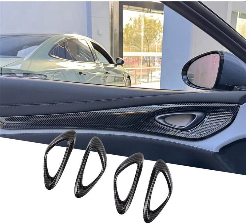 4-Teiliges Türgriff-Abdeckungsset in Karbonfaser-Farbe für Seal / für ATTO 4