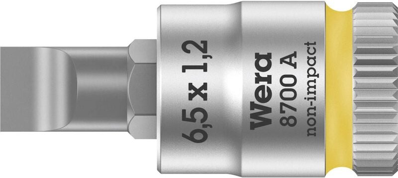 Wera 8700 A FL 05003322001 Schlitz Steckschlüssel-Bit-Einsatz 6.5 mm 1/4" (6.3 mm)