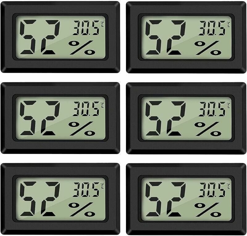 Thumbnail - Mini-LCD-Digital-Hygrometer-Thermometer – Temperatur und Luftfeuchtigkeit – 50–70 °c, 10–99 % relative Luftfeuchtigkeit ...