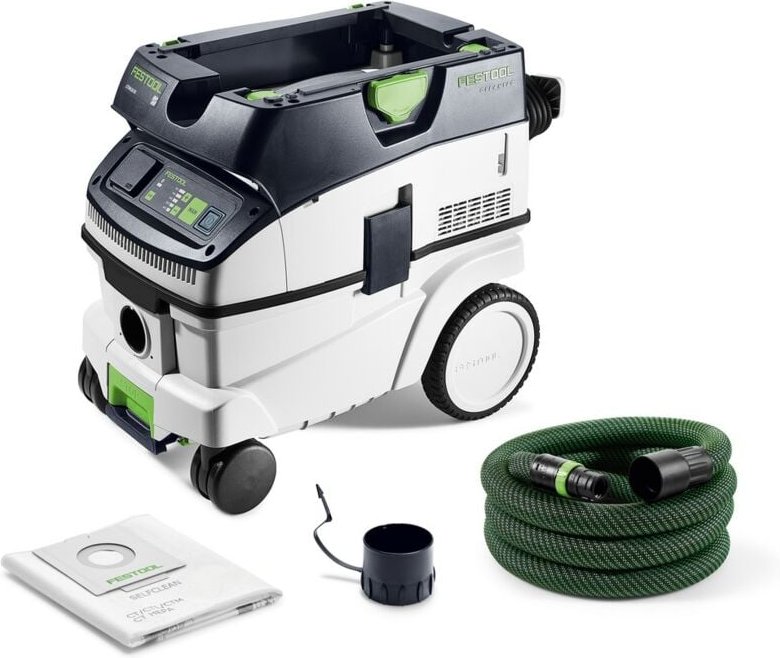 Absaugmobil cleantec ctm 26 ei, inkl Hauptfilter Filtersack Saugschlauch - Festool