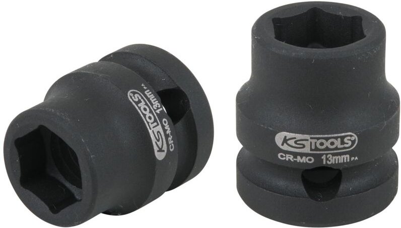 1/2" Sechskant-Kraft-Stecknuss, extra kurz, 13,0 mm