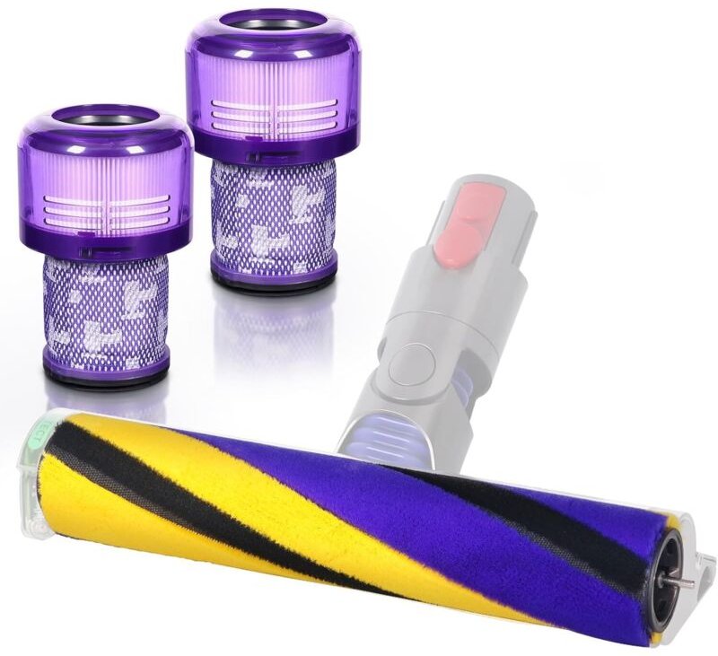 V12 Bürste für Dyson V12 Detect Slim Absolute Bürstenwalze Bürsten, Staubsauger Rolle Ersatzteile, Softwalzen Bodendüse ...