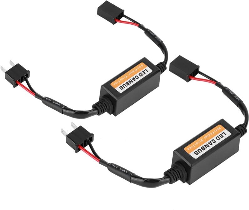 Ej.life - LED-Anti-Flicker-Widerstandsdecoder 2Pcs led Canbus Scheinwerfer Decoder Gerät AntiFlicker Widerstände Error C...
