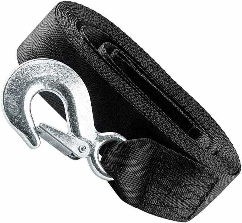 Hochleistungs-Bootstrailer-Windengurt mit Sicherheitshaken, Bruchlast 10000 LB (5 CM 6 M)