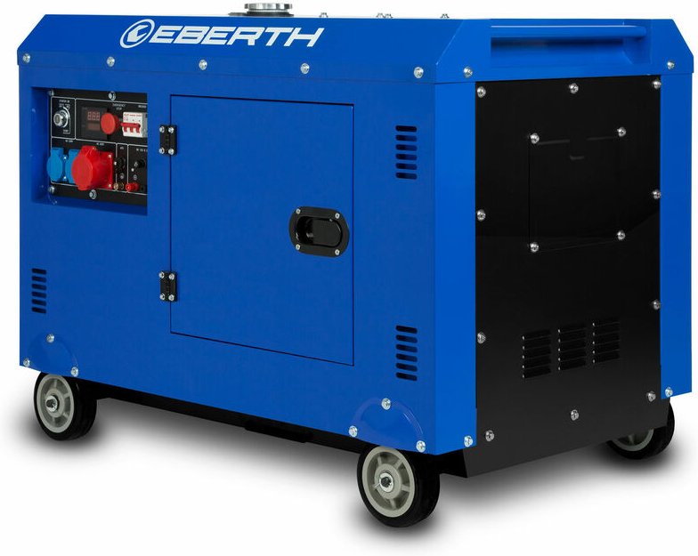 8000 Watt Notstromaggregat Diesel, Stromerzeuger mit 13,9 ps, 4-Takt Dieselmotor, 3-Phasen Stromgenerator, 1x400V, 2x230...